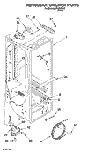 REFRIGERATOR LINER PARTS Diagram and Parts List for IRQ226300  Inglis Refrigerator