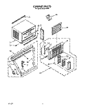 CABINET Diagram and Parts List for ACQ142XZ0  Whirlpool Air Conditioner