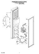 FREEZER DOOR PARTS Diagram and Parts List for 7GS6SHEXMS03  Whirlpool Refrigerator