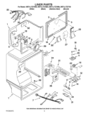LINER PARTS Diagram and Parts List for WRT1L1TZYT00  Whirlpool Refrigerator