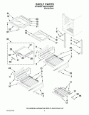 SHELF PARTS Diagram and Parts List for KBCO24LSBX03  KitchenAid Wine and Beverage Cooler