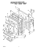 REFRIGERATOR DOOR Diagram and Parts List for ET22DMXBB00  Whirlpool Refrigerator