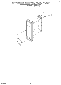 MICROWAVE CONTROL PANEL Diagram and Parts List for KEMI371YBL0  KitchenAid Wall Oven