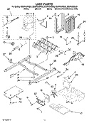 UNIT PARTS Diagram and Parts List for ED5FHAXSQ03  Whirlpool Refrigerator