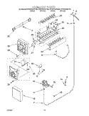 ICE MAKER, OPTIONAL Diagram and Parts List for KSRS25QGBL04  KitchenAid Refrigerator