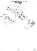 PUMP AND MOTOR Diagram and Parts List for RUD3000DB1  Roper Dishwasher