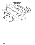 MANIFOLD Diagram and Parts List for SF376PEWW3  Whirlpool Range