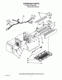 ICEMAKER PARTS Diagram and Parts List for KFIS25XVMS4  KitchenAid Refrigerator