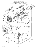 ICEMAKER Diagram and Parts List for KTRS25QAAL11  KitchenAid Refrigerator