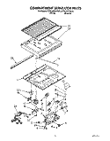 COMPARTMENT SEPARATOR Diagram and Parts List for KTRC18KXWH30  KitchenAid Refrigerator