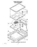 SECTION Diagram and Parts List for KECC500WWH0  KitchenAid Cooktop