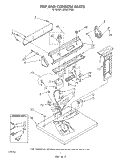 TOP AND CONSOLE , LITERATURE AND OPTIONAL Diagram and Parts List for LG9521XTW0  Whirlpool Dryer