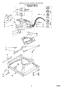 MACHINE BASE Diagram and Parts List for 6LSS5232DQ0  Whirlpool Washer