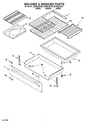 Part Location Diagram of 9761033 Whirlpool Drawer, Liner