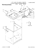 TOP AND CABINET, LITERATURE Diagram and Parts List for KAWS700GQ0  KitchenAid Washer