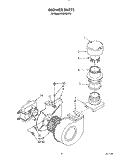 BLOWER Diagram and Parts List for KUDB220T0  KitchenAid Dishwasher