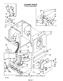 CABINET Diagram and Parts List for LG4441XWW0  Whirlpool Dryer