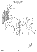 AIR FLOW Diagram and Parts List for KSRS25FGSS11  KitchenAid Refrigerator