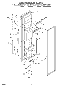 FREEZER DOOR Diagram and Parts List for GC5SHGXKB01  Whirlpool Refrigerator