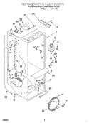 REFRIGERATOR LINER Diagram and Parts List for ED22TEXHW00  Whirlpool Refrigerator