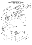 ICE MAKER Diagram and Parts List for ET25DQRDB01  Whirlpool Refrigerator