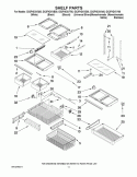 SHELF PARTS Diagram and Parts List for GX2FHDXVB00  Whirlpool Refrigerator