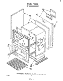 OVEN , LITERATURE Diagram and Parts List for SF3020SKN0  Whirlpool Range