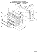 FREEZER DOOR Diagram and Parts List for TT18CKXAN00  Whirlpool Refrigerator