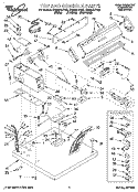 TOP AND CONSOLE Diagram and Parts List for CG2951XYW2  Whirlpool Dryer