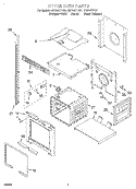 UPPER OVEN Diagram and Parts List for GBD307PDS1  Whirlpool Wall Oven