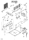 UNIT PARTS Diagram and Parts List for IT21AMXRQ00  Inglis Refrigerator