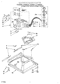 MACHINE BASE Diagram and Parts List for LSQ8543JT1  Whirlpool Washer