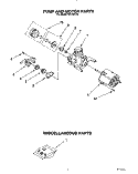 PUMP AND MOTOR, MISCELLANEOUS Diagram and Parts List for WU3000X4  Roper Dishwasher