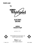 SECTION Diagram and Parts List for LE8650XWW0  Whirlpool Dryer