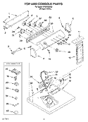SECTION Diagram and Parts List for LEQ9508KQ0  Whirlpool Dryer