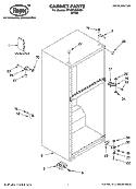 CABINET PARTS Diagram and Parts List for RT18WWXSQ01  Roper Refrigerator