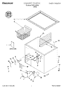 SECTION Diagram and Parts List for TCF0710JW00  Whirlpool Freezer