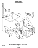 OVEN Diagram and Parts List for RM975PXLW0  Whirlpool Microwave Oven Combo