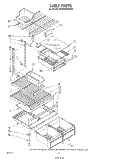 SHELF Diagram and Parts List for ET18XMXSW03  Whirlpool Refrigerator