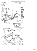 MACHINE BASE PARTS Diagram and Parts List for IJ46001  Inglis Washer