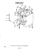 CABINET Diagram and Parts List for GLA7900XKW1  Whirlpool Washer