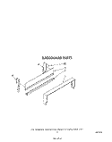BACKGUARD Diagram and Parts List for SF301BSRW1  Whirlpool Range