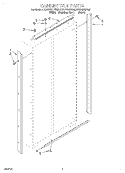 CABINET TRIM Diagram and Parts List for KSSP36QFB05  KitchenAid Refrigerator