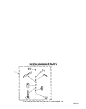 MISCELLANEOUS Diagram and Parts List for LA9320XTW1  Whirlpool Washer