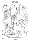 CABINET Diagram and Parts List for LG4931XMW0  Whirlpool Dryer