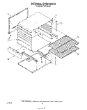 INTERNAL OVEN Diagram and Parts List for SF302ESRW0  Whirlpool Range