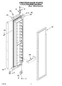 FREEZER DOOR PARTS Diagram and Parts List for KSSS42FMX00  KitchenAid Refrigerator