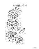 REFRIGERATOR SHELF Diagram and Parts List for JWARG480PW01  Whirlpool Refrigerator