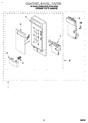 Part Location Diagram of 4358636 Whirlpool Lever, Release