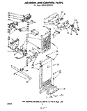 AIR FLOW AND CONTROL, LIT/OPTIONAL Diagram and Parts List for EHD261MKWR4  Whirlpool Refrigerator